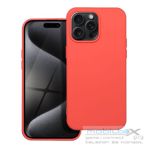 SILICONE case for IPHONE 15 Pro Max peach