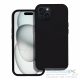 SILICONE case for IPHONE 15 Plus black