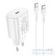 HOCO travel charger Type C + cabel Type C to Type C PD QC3.0 25W N22 white