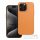 LEATHER MAG COVER case for IPHONE 15 Pro Max orange