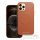 ROAR case LEATHER MAG compatible with MagSafe for IPHONE 12 Pro Max Brown