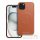 ROAR case LEATHER MAG compatible with MagSafe for IPHONE 15 Plus Brown