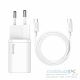 BASEUS charger Type C + cable Type C to Type C PD QC3.0 3A 25W TZCCSUP-L02 white