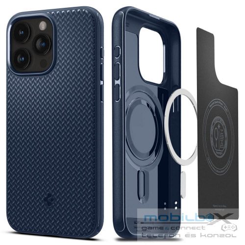 SPIGEN case MAG ARMOR compatible with MagSafe for IPHONE 15 Pro Max navy blue