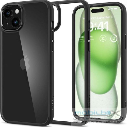 SPIGEN case ULTRA HYBRID for IPHONE 15 Plus matte black