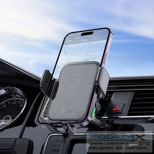 HOCO car holder with wireless charging for air vent HW10 black