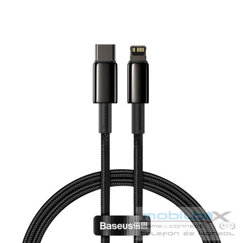 BASEUS cable Type C to Lightning PD 20W Tungsten Gold CATLWJ-01 1 m black