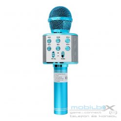 Multimedia karaoke microphone CR58 blue