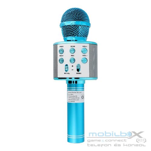 Multimedia karaoke microphone CR58 blue