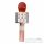 Multimedia karaoke microphone CR58 pink gold