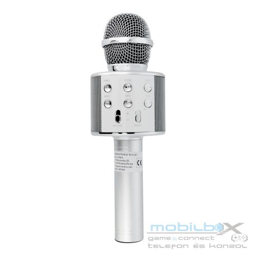 Multimedia karaoke microphone CR58S HQ silver