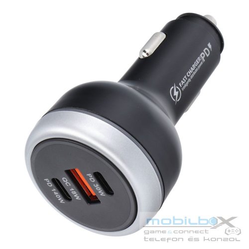 Car charger USB A + 2 x Type C PD QC3.0 3A 191W CC69-2C1A black