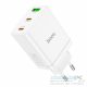 HOCO charger 2 x Type C + USB A PD QC3.0 3A 35W N33 white