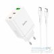 HOCO charger 2 x Type C + USB A + cable Type C to Type C PD QC3.0 3A 35W N33 white