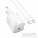 HOCO wall charger Type C + cable Type C to Type C QC PD 20W N40 white