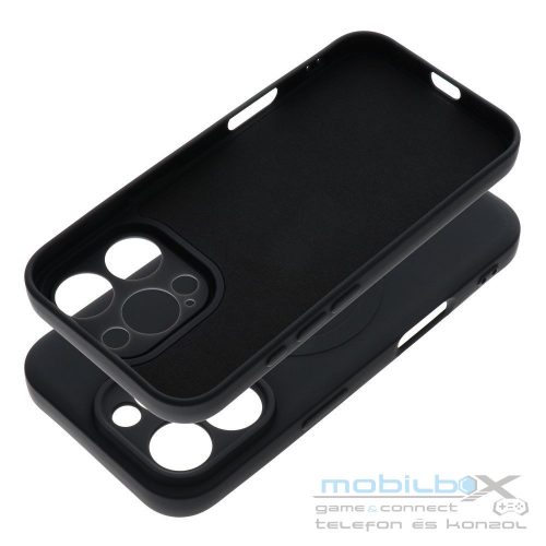 SILICONE MAG COVER case compatible with MagSafe for IPHONE 16 Pro black