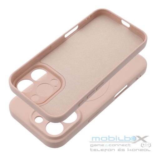 SILICONE MAG COVER case compatible with MagSafe for IPHONE 16 Pro pink