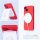 SILICONE MAG COVER case compatible with MagSafe for IPHONE 16 Pro Max red