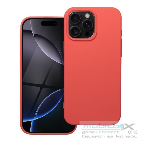 SILICONE case for IPHONE 16 Pro Max peach