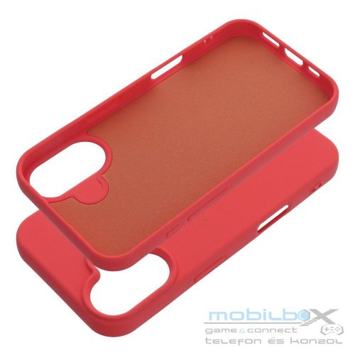 SILICONE case for IPHONE 16 peach