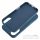 SILICONE MAG COVER (big hole) case compatible with MagSafe for IPHONE 16 blue