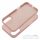 SILICONE MAG COVER (big hole) case compatible with MagSafe for IPHONE 16 pink