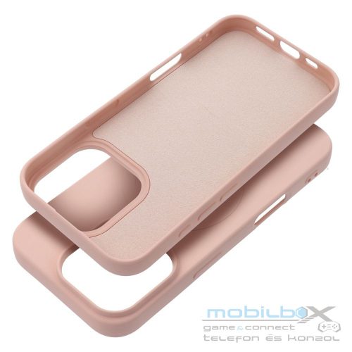 SILICONE MAG COVER (big hole) case compatible with MagSafe for IPHONE 16 Pro pink