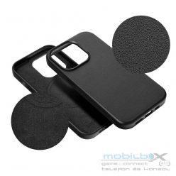 LEATHER MAG COVER case for IPHONE 16 Plus black