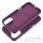 LEATHER MAG COVER case for IPHONE 16 dark violet