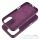 LEATHER MAG COVER case for IPHONE 16 Pro dark violet