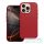 LEATHER MAG COVER case for IPHONE 16 Pro red