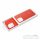 LEATHER MAG COVER case for IPHONE 16 Plus red