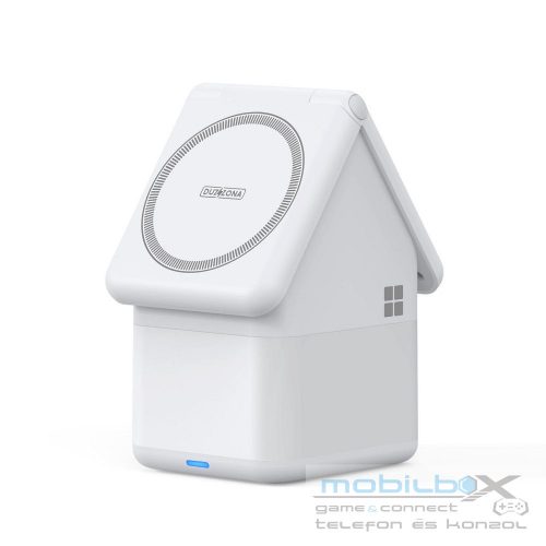 W20 4-in-1 House-shaped Magnetic Wireless Charger Stand 15W White