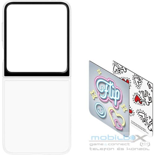 SAMSUNG original Flipsuite Case for SAMSUNG Flip 6 EF-ZF741CTEGWW Transparent blister