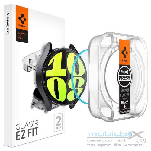 SPIGEN tempered glass GLAS.TR ”EZ FIT” 2-pack for SAMSUNG Galaxy Watch 7 (40 mm) clear