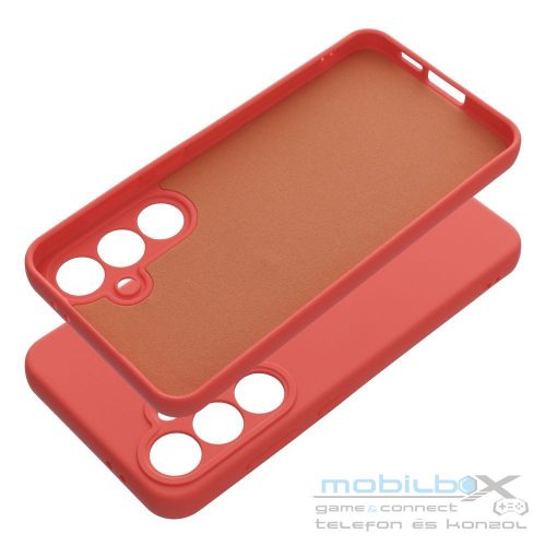 SILICONE case for SAMSUNG S24 FE peach