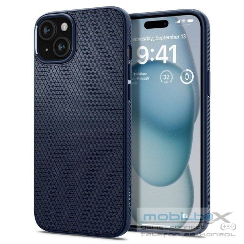 SPIGEN case LIQUID AIR for IPHONE 16 navy blue