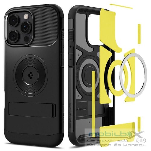 SPIGEN case SLIM ARMOR MAG compatible with MagSafe for IPHONE 16 Pro black