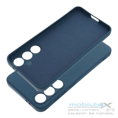 SILICONE MAG COVER case compatible with MagSafe for SAMSUNG S24 FE blue