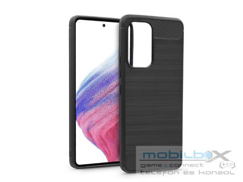 Samsung A536U Galaxy A53 5G szilikon hátlap - Carbon - fekete