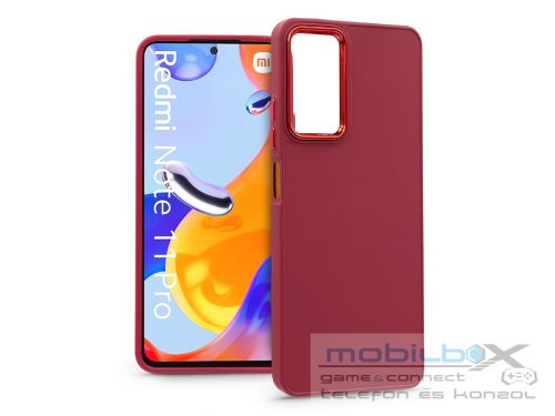 Xiaomi Redmi Note 11 Pro/Redmi Note 11 Pro 5G szilikon hátlap - Frame - magenta