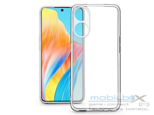 Oppo A58 5G/Oppo A78 szilikon hátlap kameravédővel - Clear Case - átlátszó