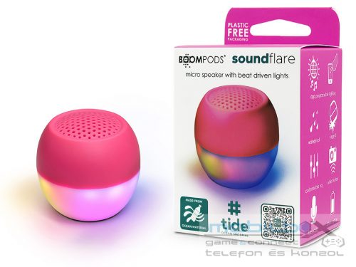 Boompods vezeték nélküli bluetooth hangszóró - Boompods Soundflare Ocean - rózsaszín