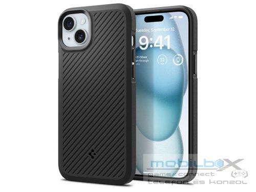 Apple iPhone 15 Plus ütésálló hátlap - Spigen Core Armor - fekete