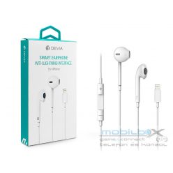   Devia sztereó felvevős fülhallgató - Lightning and Bluetooth - Devia Smart      Earpods for iPhone - fehér