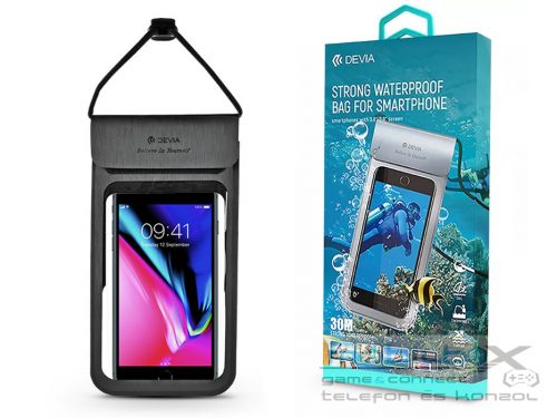 Devia univerzális vízálló védőtok max. 3.8-5.8'' méretű készülékekhez - Devia   Strong Waterproof Bag For Smartphone - fekete