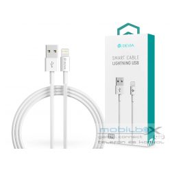   Devia USB - Lightning töltő- és adatkábel 2 m-es vezetékkel - Devia Smart Cable Lightning - fehér