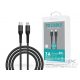 Devia USB Type-C - Lightning adat- és töltőkábel 1,5 m-es vezetékkel - Devia    Gracious Series PD Cable - 20W - fekete