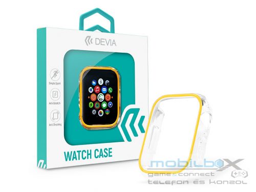 Apple Watch szilikon védőtok - Devia Luminous Series Shockproof Case For iWatch - 41 mm - arany