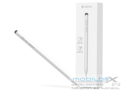 Devia Screen Pencil aktív toll rajzoláshoz, jegyzeteléshez, 2018 után gyártott Apple iPad készülékhez - fehér